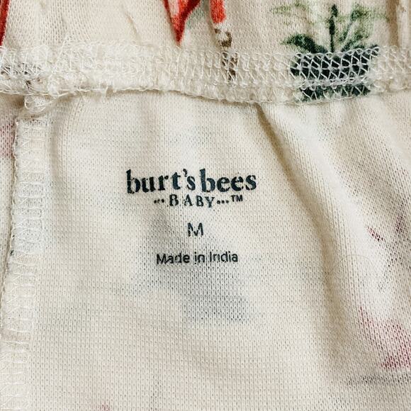 Burt's Bees Baby Adult Pajama Pants M Holiday Winter Village Organic Cotton - Picture 3 of 5